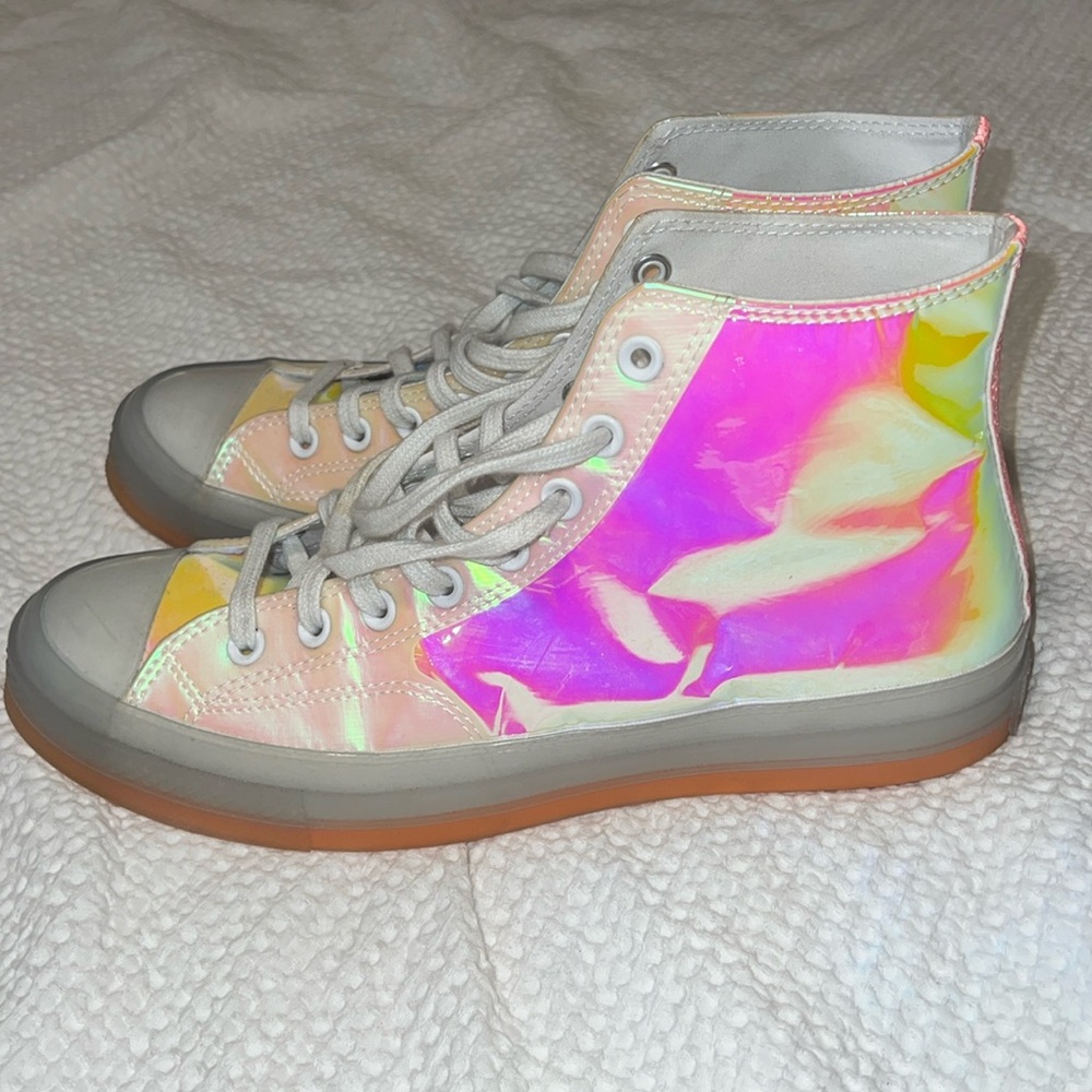 Orange Iridescent Converse